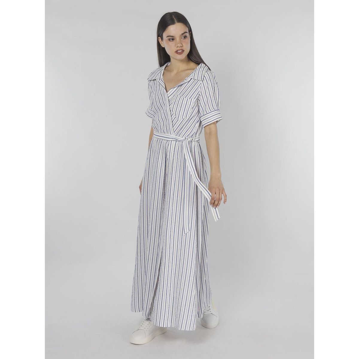 CALVIN KLEIN - VESTIDO GAUZE WOMEN CK