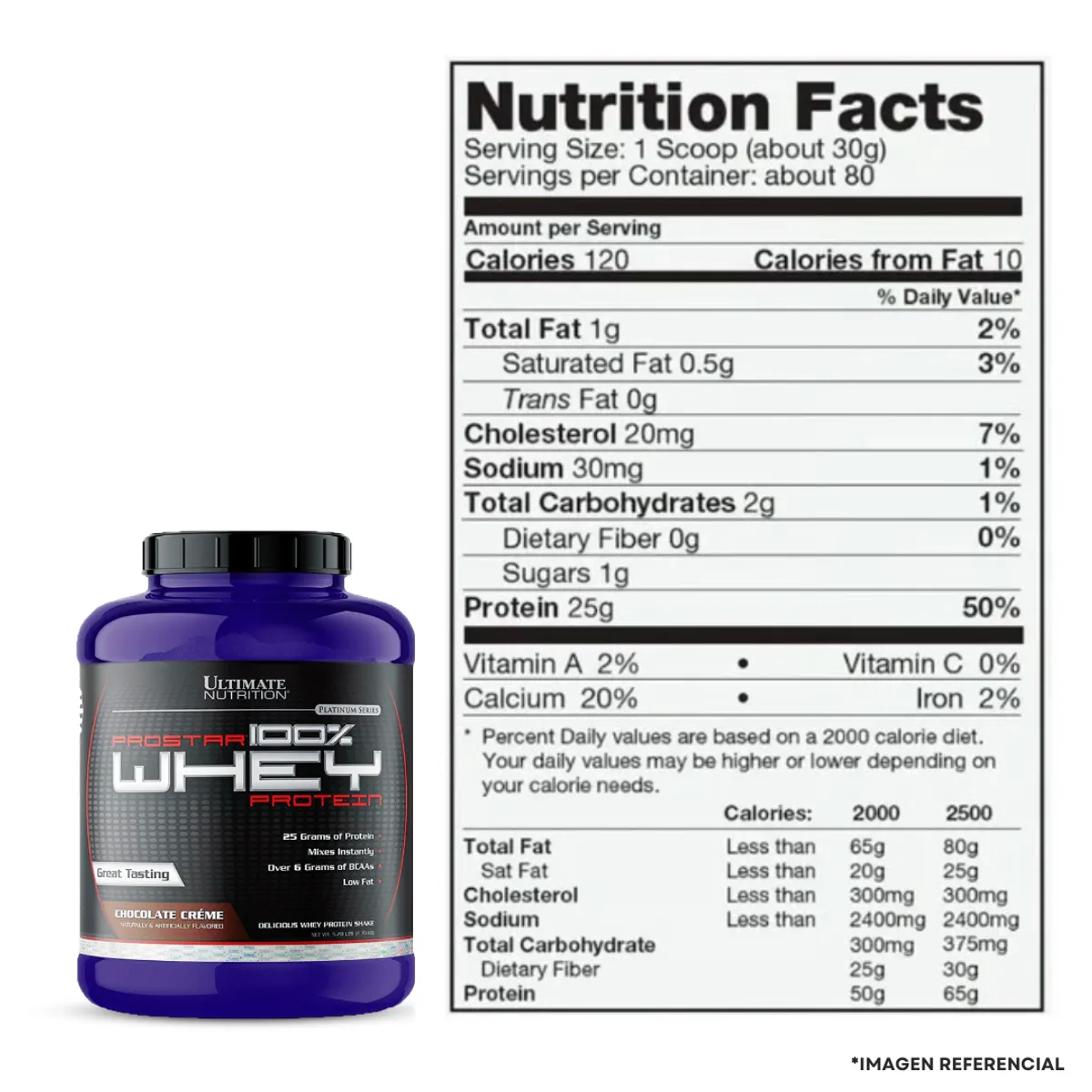 ULTIMATE NUTRITION - Prostar 100% Whey 5 Lb Proteina Ultimate Nutrition - Chocolate Crema + shaker