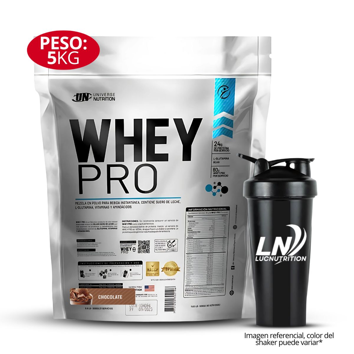 UNIVERSE NUTRITION - Whey Pro 5 kg chocolate + Shaker