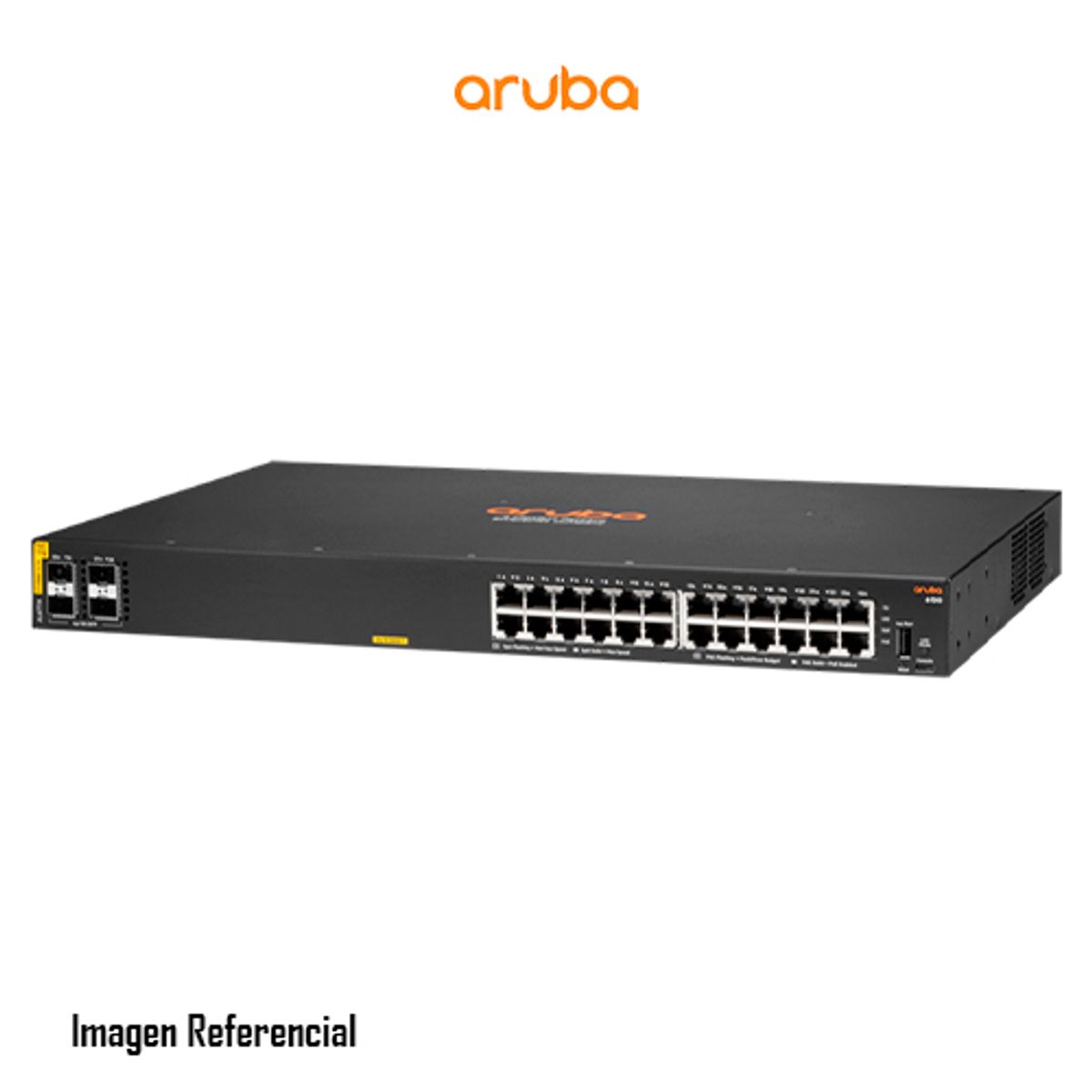 HP - SWITCH HPE ARUBA NETWORKING CX6100 24G POE 4 SFP+ 370 W PN JL677A
