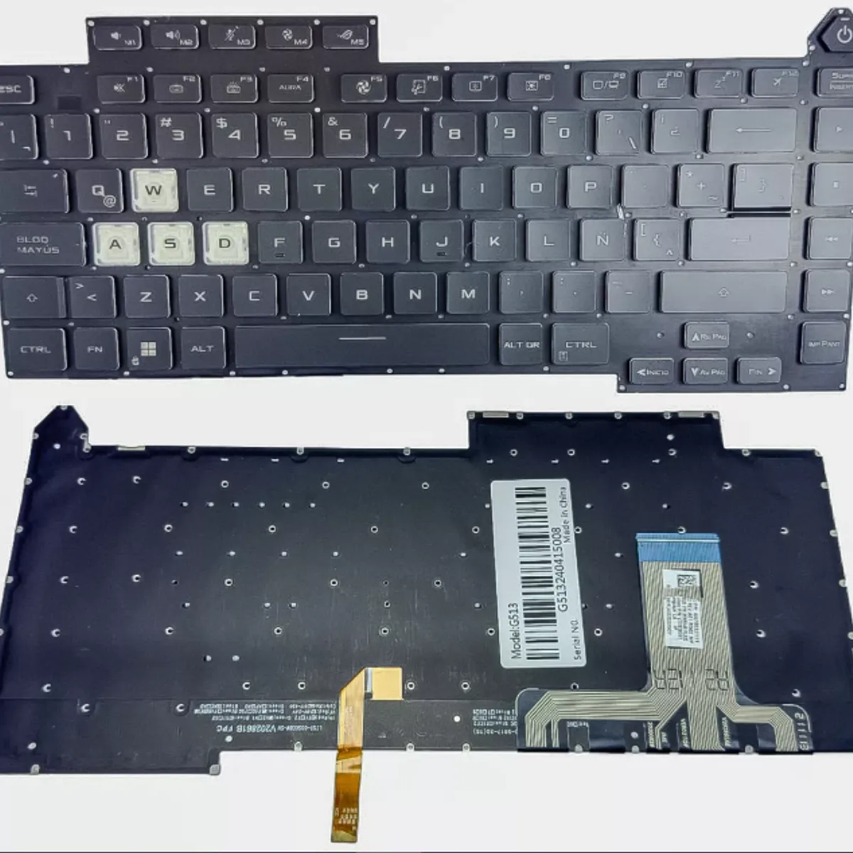 DISEÑO ORIGINAL - Teclado Para Asus Rog 5r G513 G513q G513qy G513qm Retoilumin