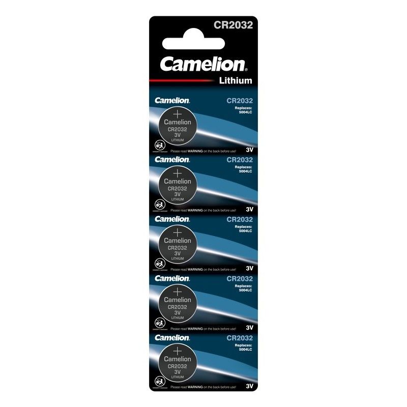 CAMELION - PILAS CR2032 3V LITIO X 5 UNIDADES CAMELION