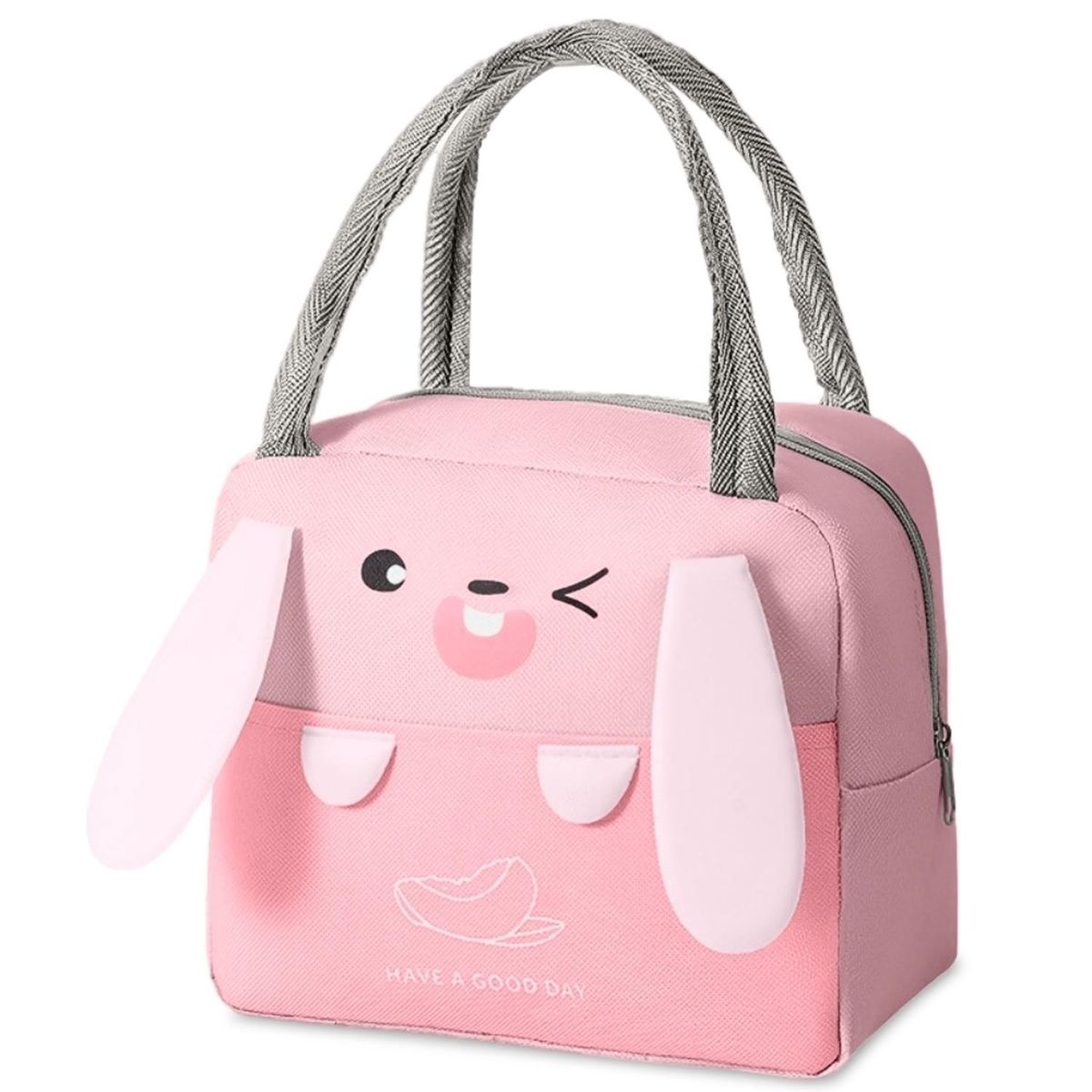 MINARI - Lonchera Térmica de Alimentos y Bebidas para Niños Rosado L74