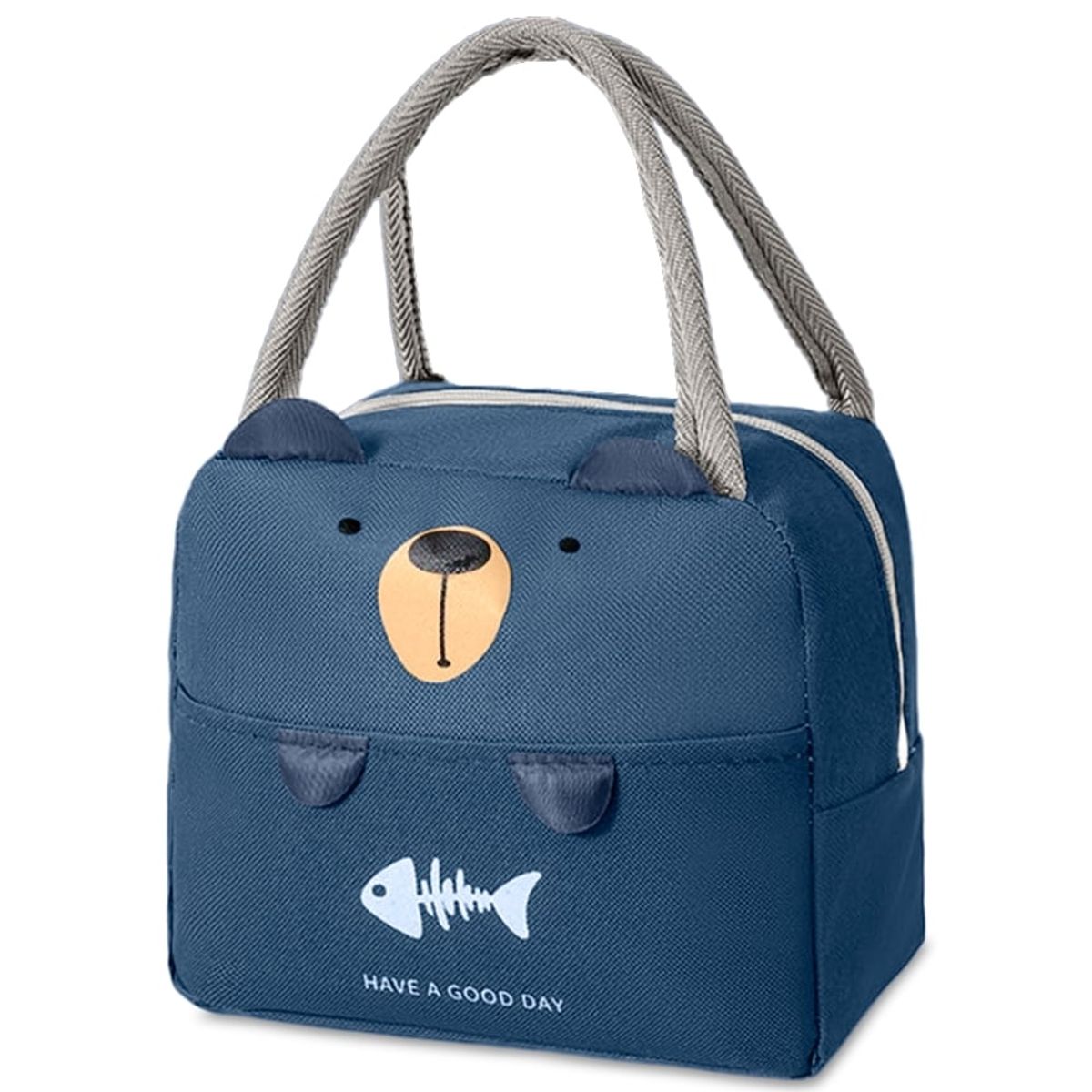 MINARI - Lonchera Térmica de Alimentos y Bebidas para Niños Azul L74