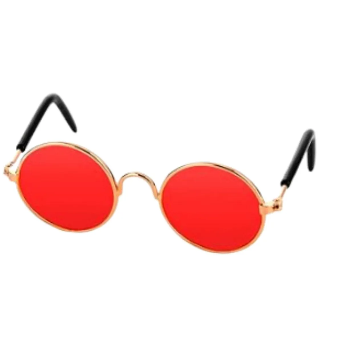 GENERICO - Packx2 Lentes redondos para gatos o perrito toy - Rojo - 1