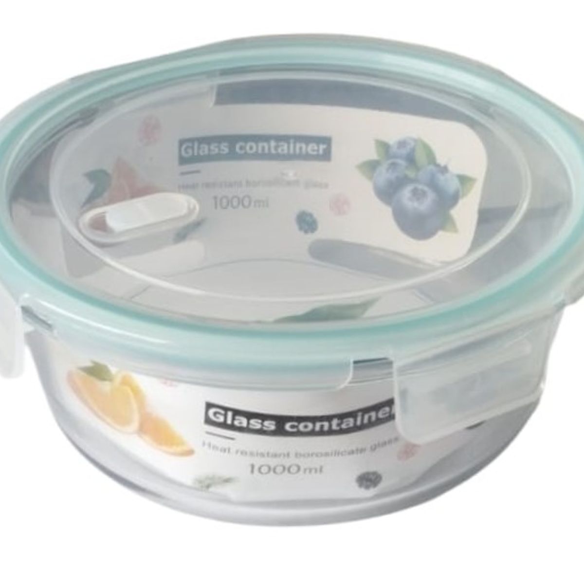 GENERICO - Recipiente de vidrio Redondo de 1L