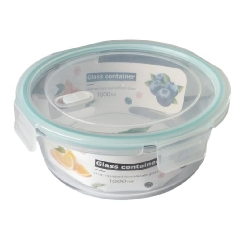 GENERICO - Recipiente de vidrio Redondo de 1L