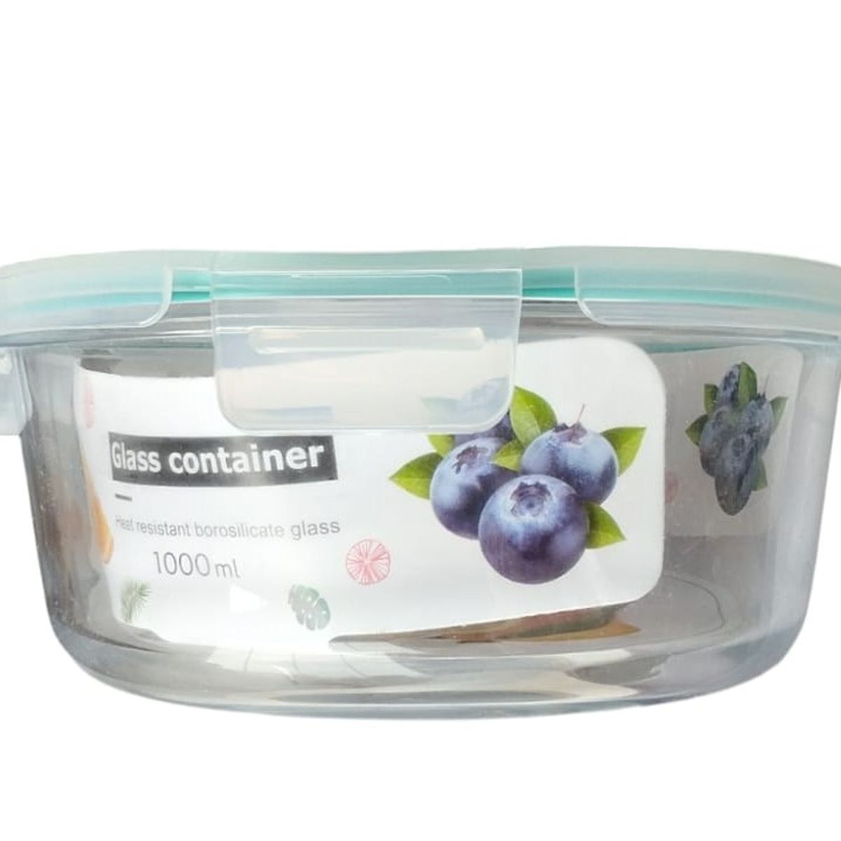 GENERICO - Recipiente de vidrio Redondo de 1L