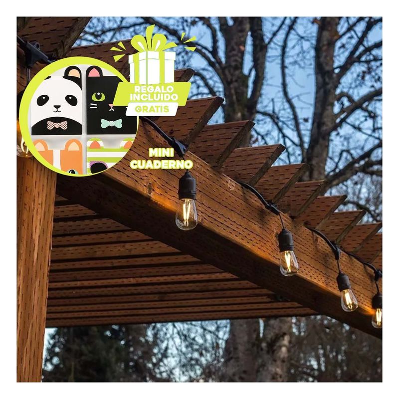 RYBIU IMPORT - Iluminacion Portatil para Foquillo Negro Y+Regalo Agendita