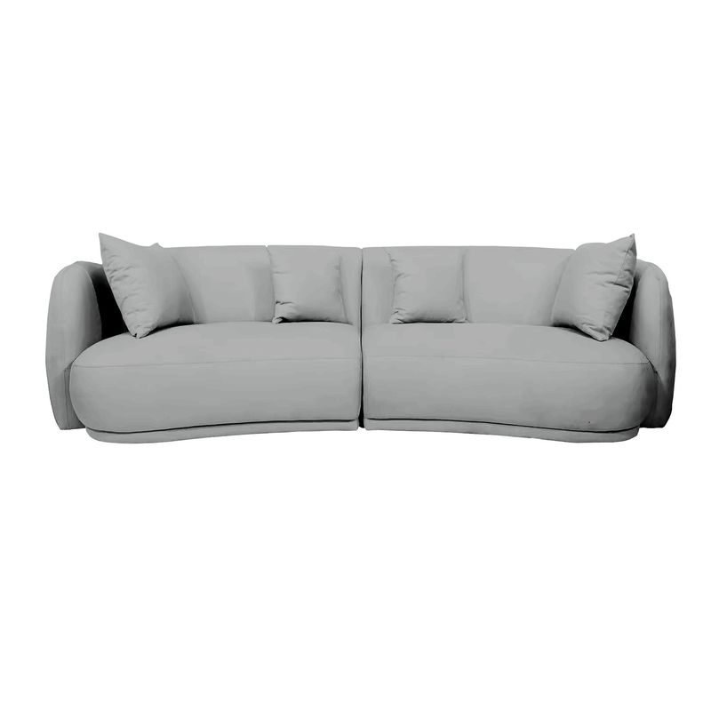 BARAKA HOME - Sofá Moderno Wexforth 4 cuerpos - Gris Claro