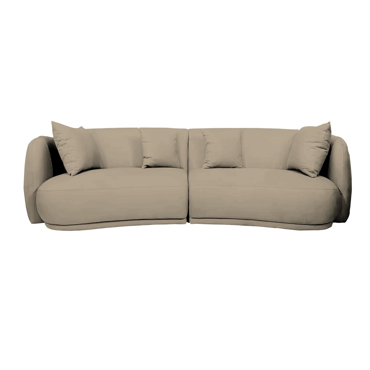 BARAKA HOME - Sofá Moderno Wexforth 4 cuerpos - Beige Claro