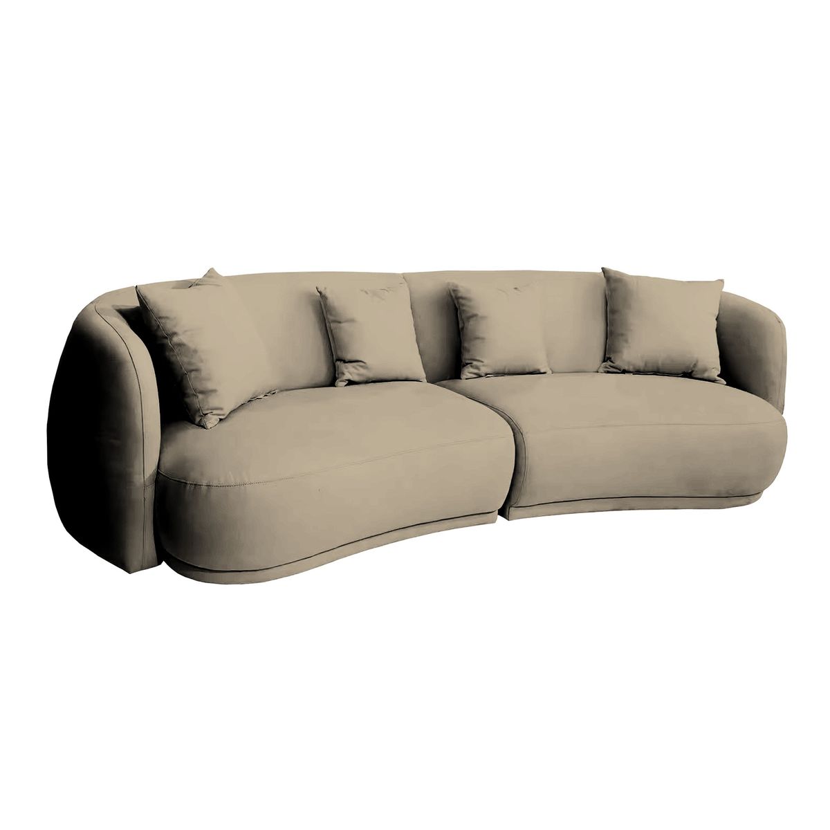 BARAKA HOME - Sofá Moderno Wexforth 4 cuerpos - Beige Claro