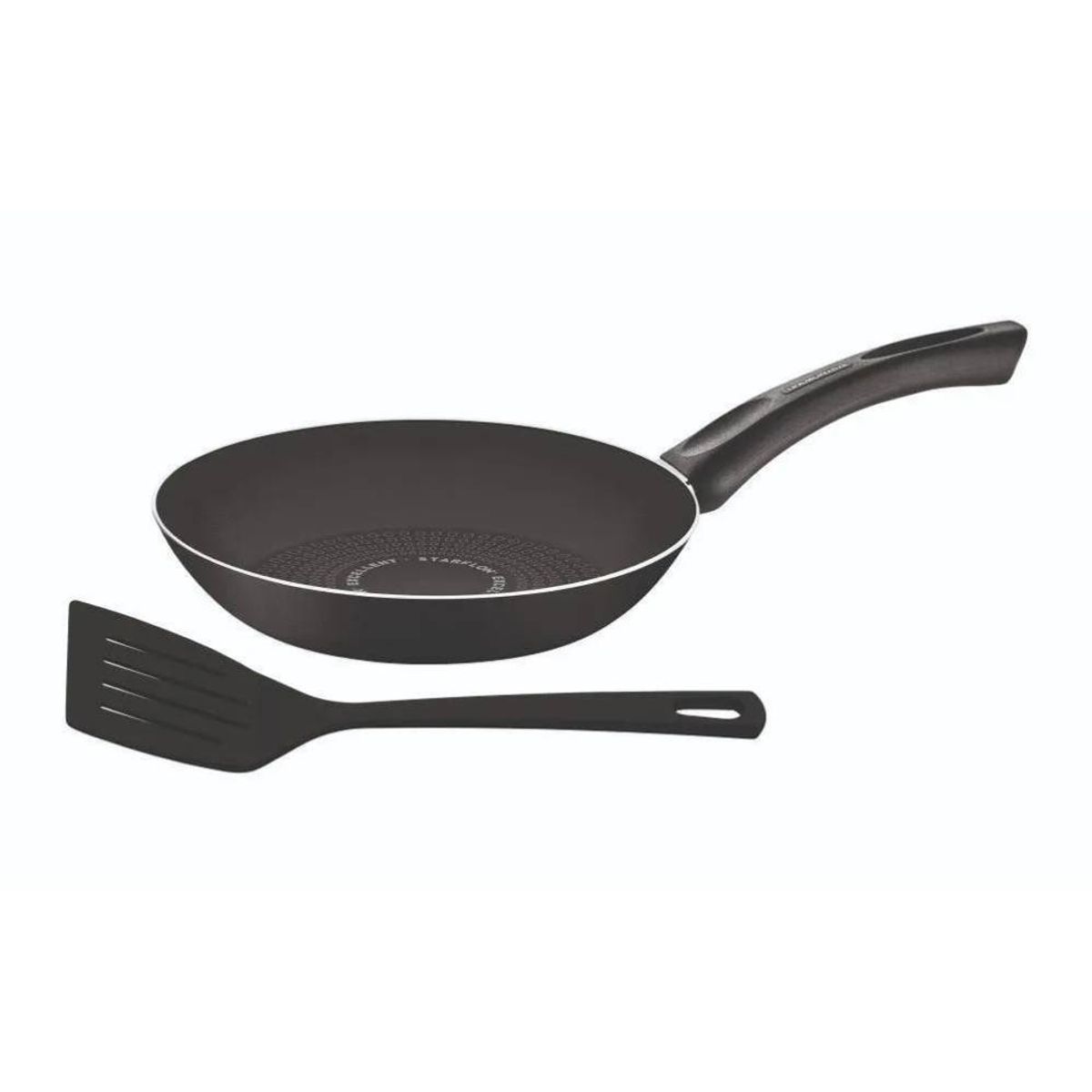 TRAMONTINA - Sarten Con Espatula 24 Cm 1.2 Lt - Paris Negro
