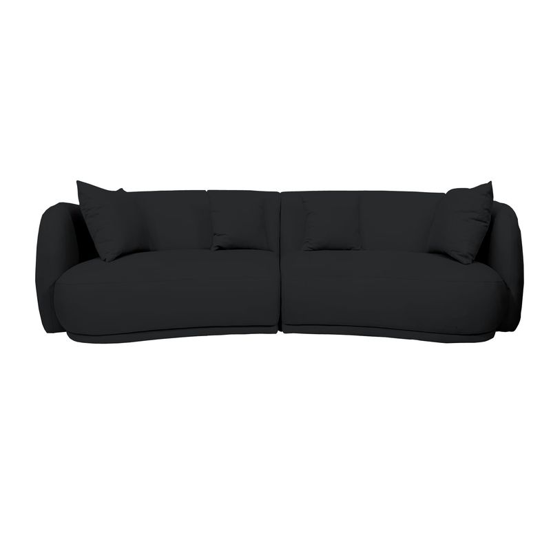 BARAKA HOME - Sofá Moderno Wexforth 4 cuerpos - Negro