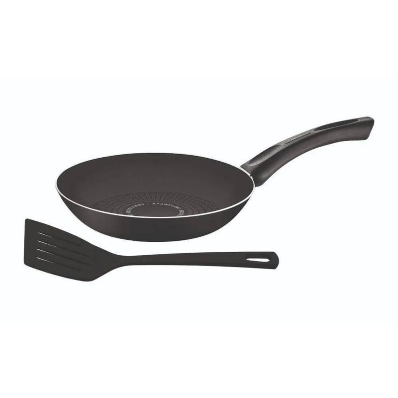 TRAMONTINA - Sarten Con Espatula 24 Cm 1.2 Lt - Paris Negro