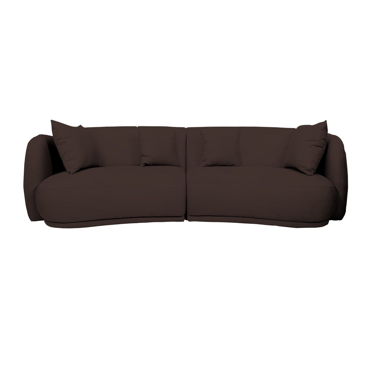 BARAKA HOME - Sofá Moderno Wexforth 4 cuerpos - Chocolate