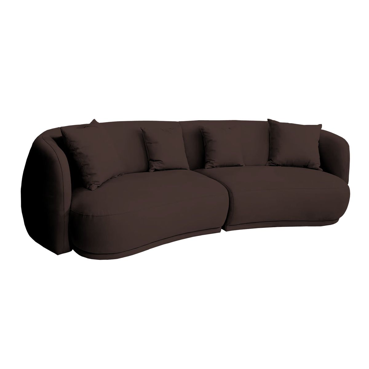 BARAKA HOME - Sofá Moderno Wexforth 4 cuerpos - Chocolate