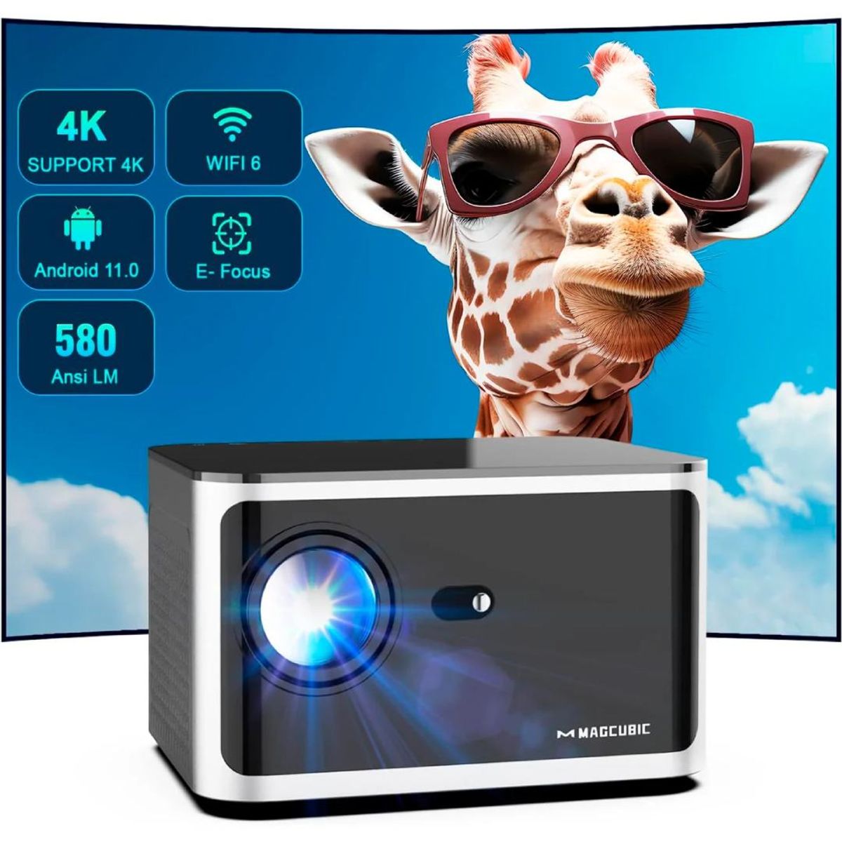 MAGCUBIC - Proyector Portátil Magcubic HY350