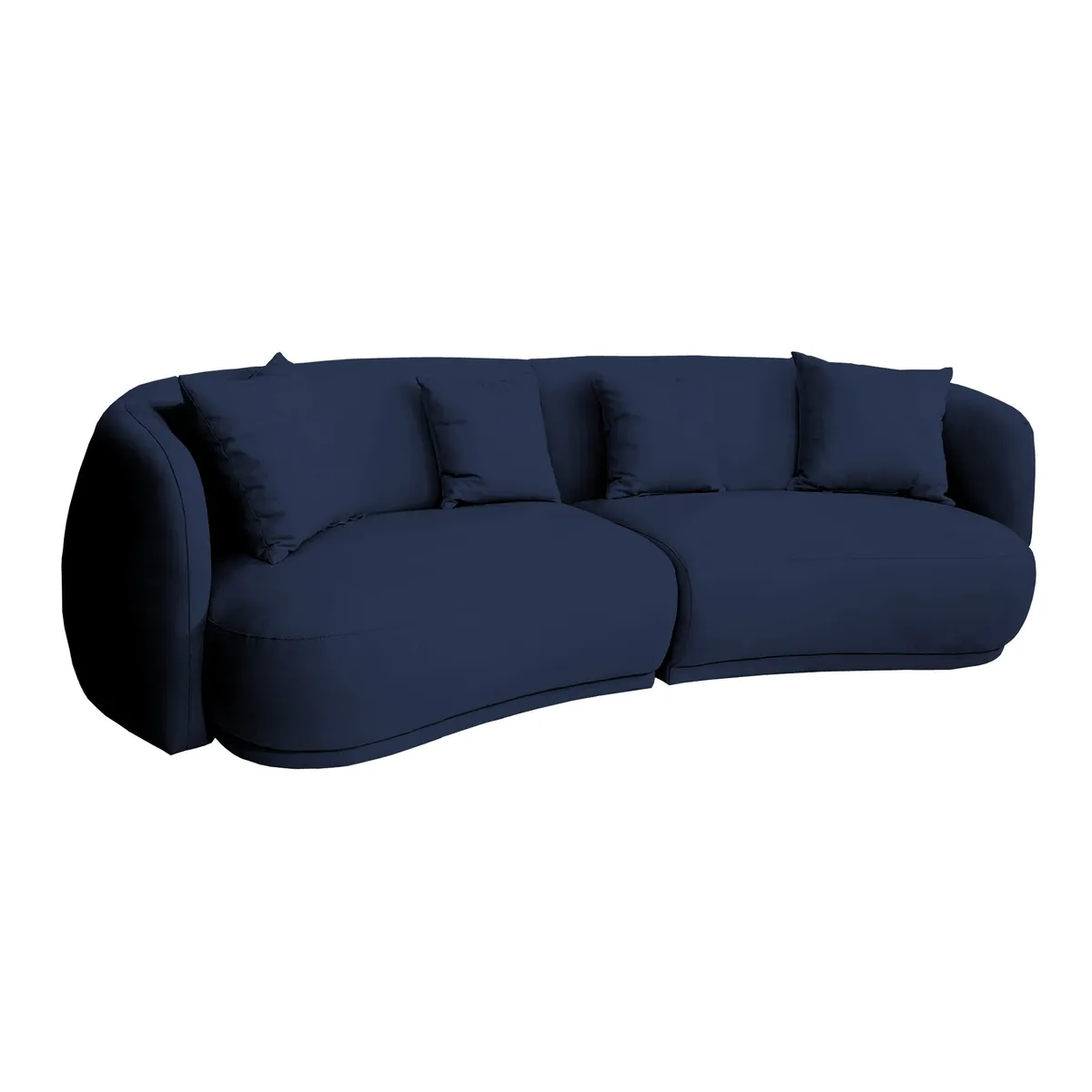 BARAKA HOME - Sofá Moderno Wexforth 4 cuerpos - Azul Marino