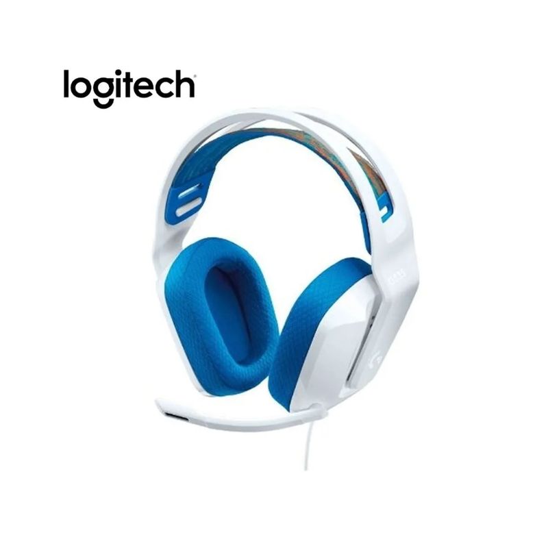 LOGITECH - AUDIFONO CON MICROFONO LOGITECH G335 CON CABLE JACK 35MM BLANCO