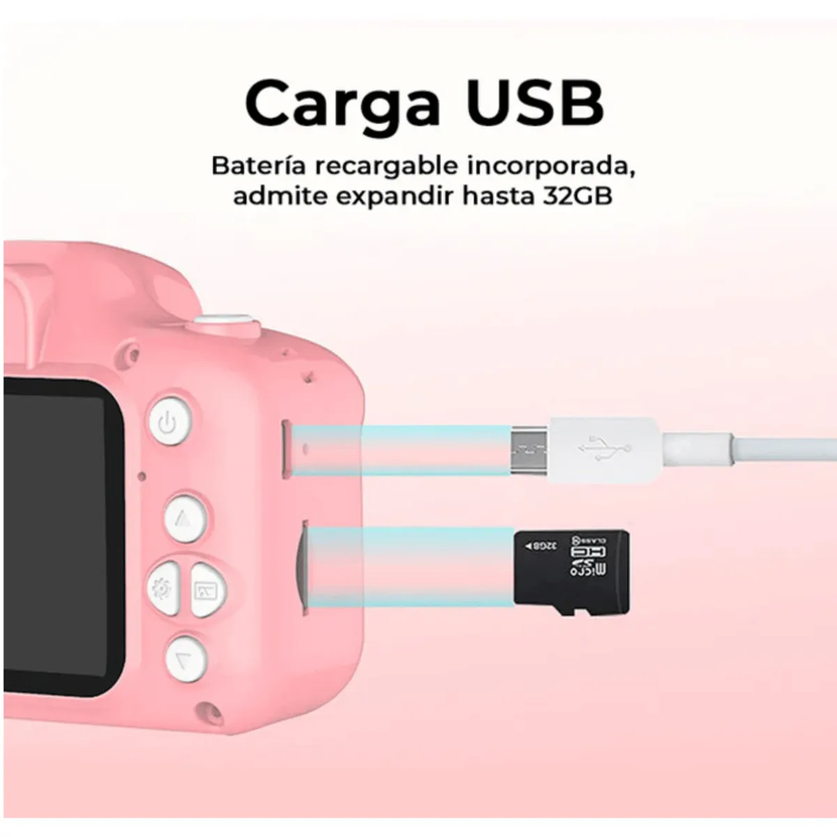 GENERICO - CAMARA DIGITAL PARA NIÑAS FOTOS Y VIDEO