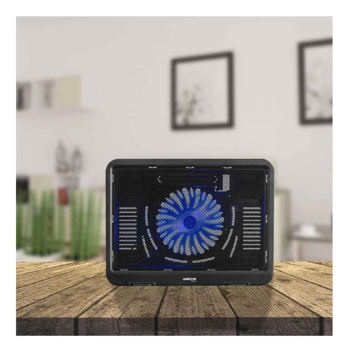 GENERICO - Ventilador de Crusier para Latop Negro Y+Ligas de Regalo