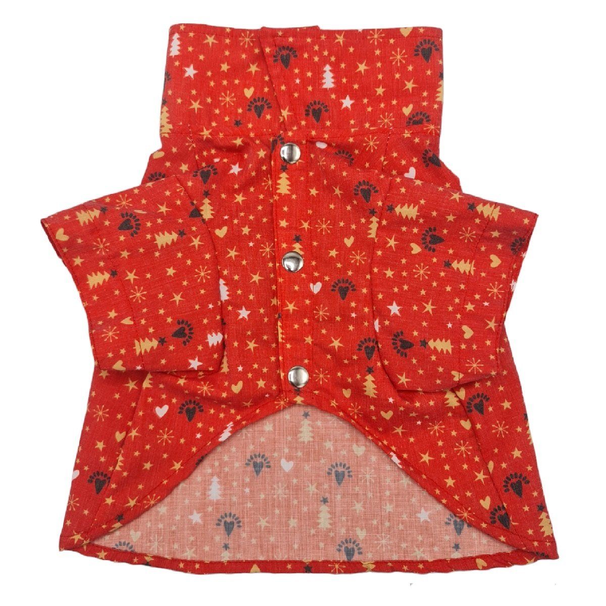 MD - Camisa para Mascotas Gatos y Perros Navidad T-M