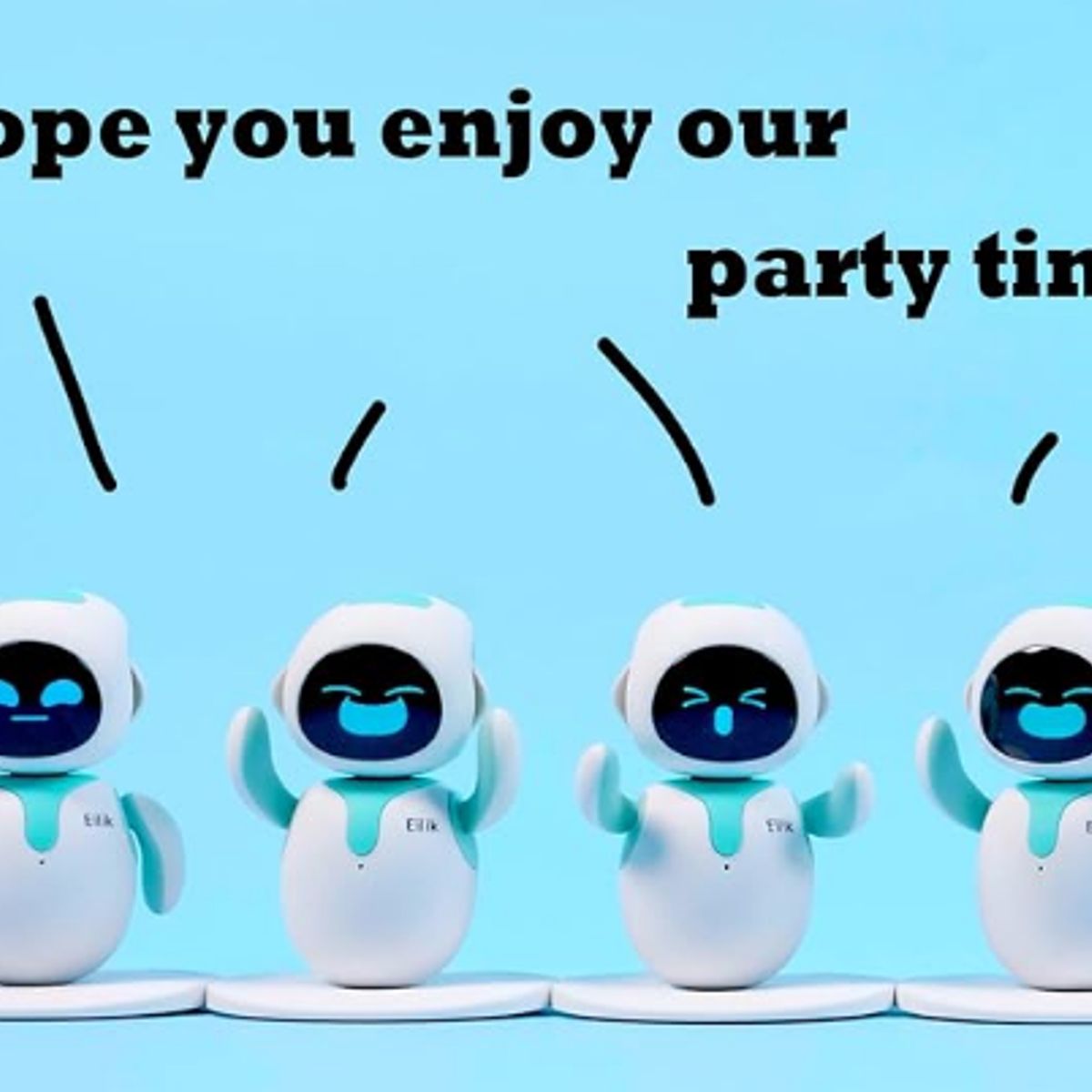 GENERICO - Robot Eilik azul con inteligencia emocional