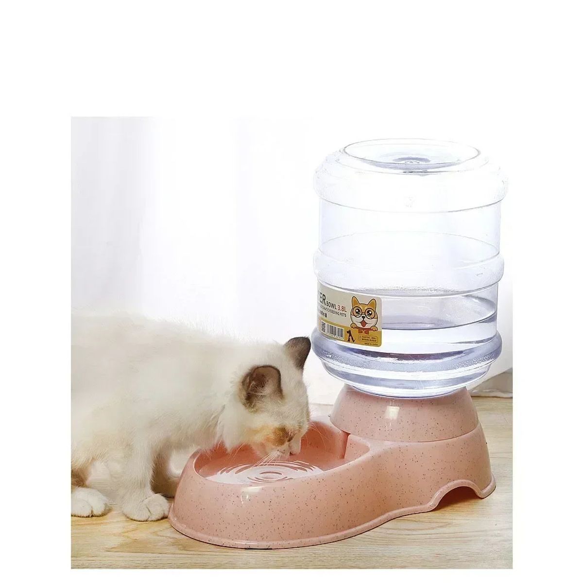 GENERICO - BEBEDERO AUTOMÁTICO PARA MASCOTAS 3.8 L ROSADO