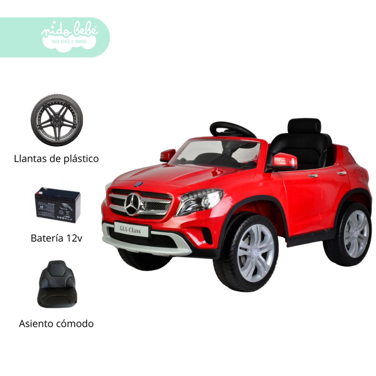 GENERICO - Camioneta a Batería para Niño Star Red