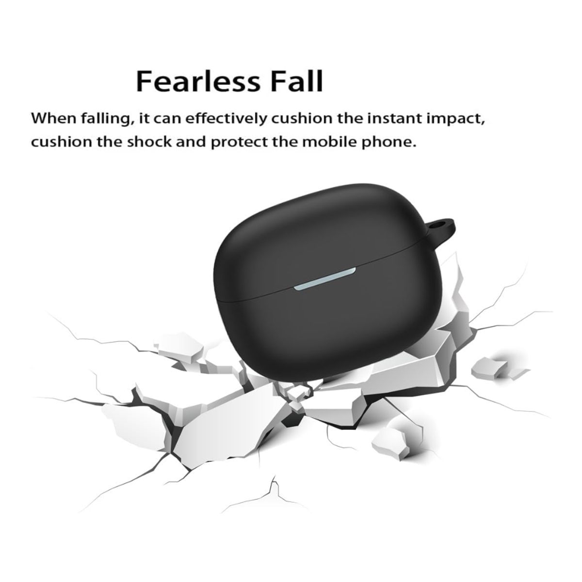 GENERICO - Funda para Xiaomi Redmi Buds 5 Pro, silicona case cover negro