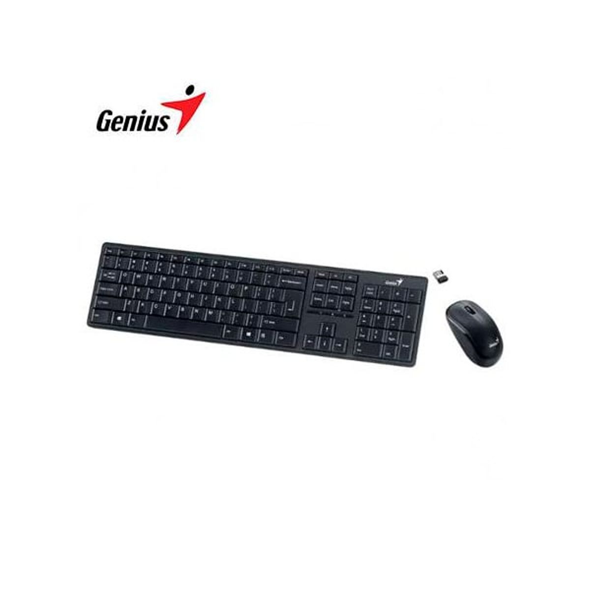 GENIUS - Teclado Inalambrico Genius + Mouse Slim Star 8230 Negro