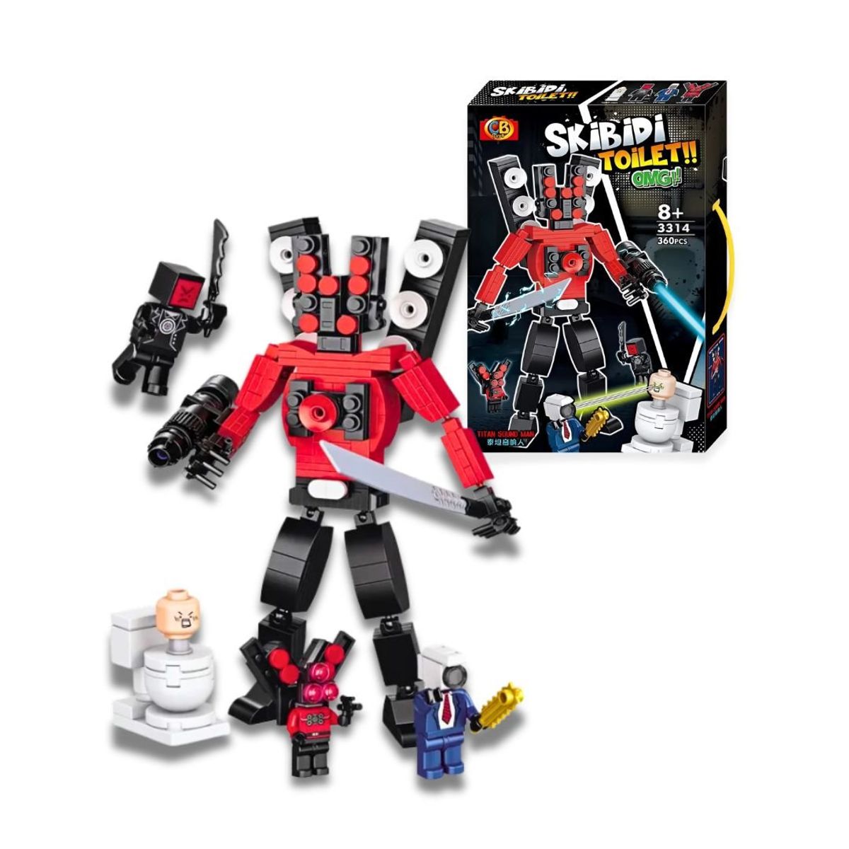 GENERICO - Bloques De Construcción Titan Speakman 360Pcs