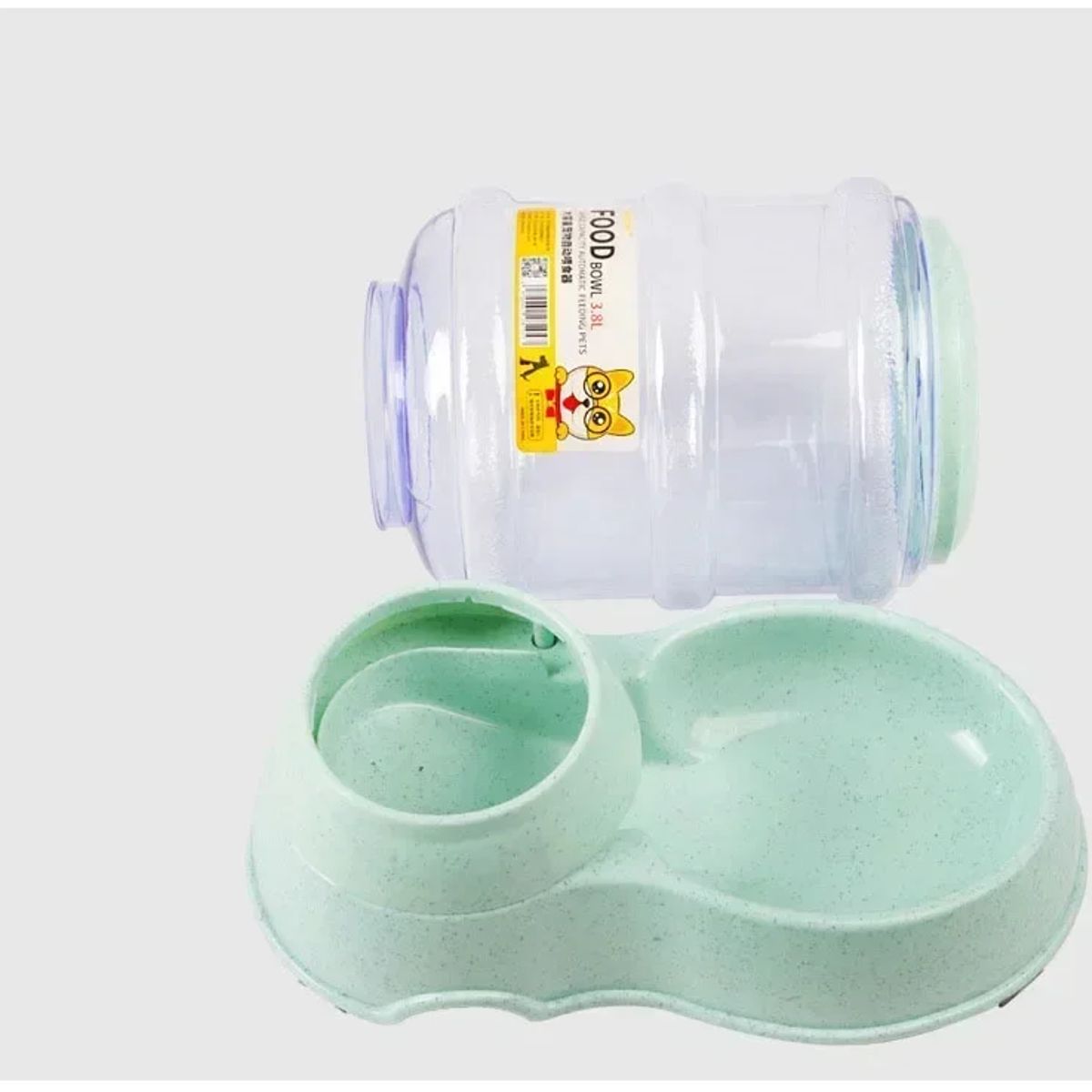 GENERICO - Comedero Automático Para Mascotas 3.8 L Verde