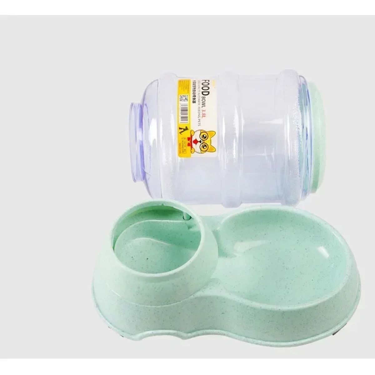 GENERICO - Comedero Automático Para Mascotas 3.8 L Verde