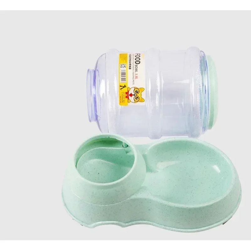 GENERICO - Comedero Automático Para Mascotas 3.8 L Verde