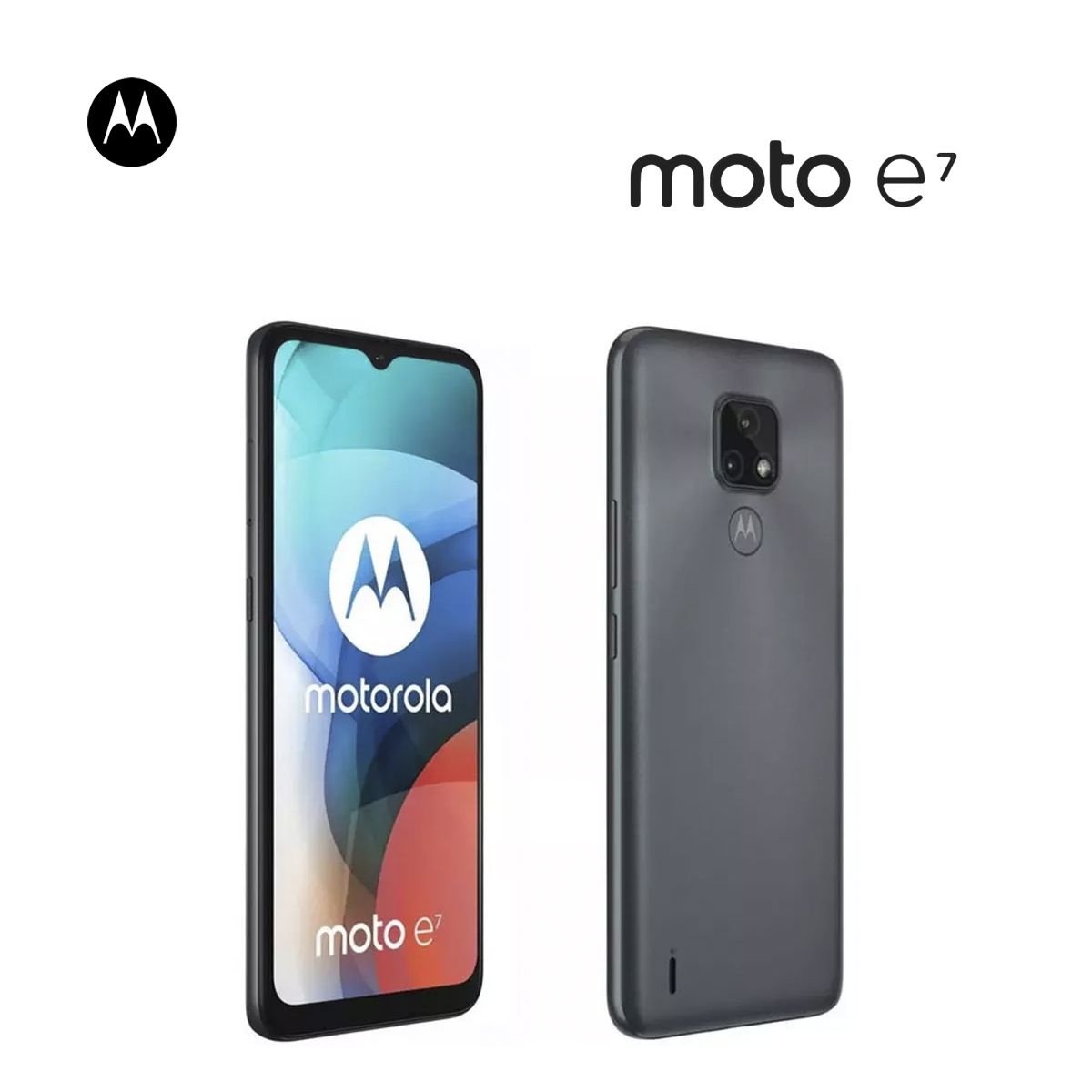 MOTOROLA - MOTOROLA E7 2GB RAM 32GB COLOR GRIS MINERAL CON CASE DE REGALO