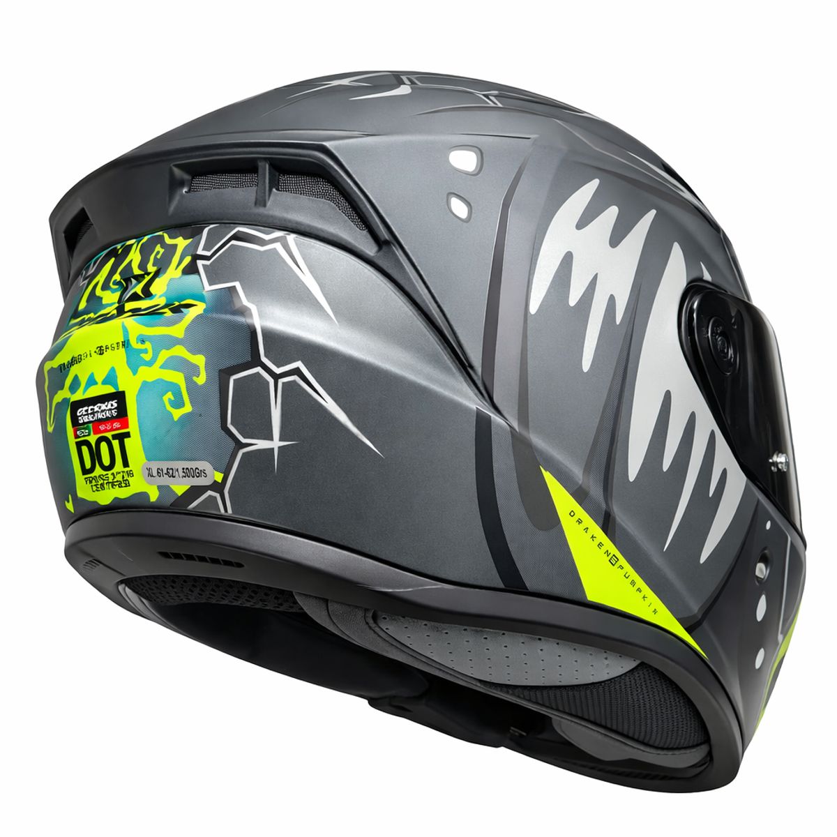 GENERICO - CASCO AXXIS  DRAKEN PUMPKIN B3 MATT FLUOR YELLOW TALLA "XL"
