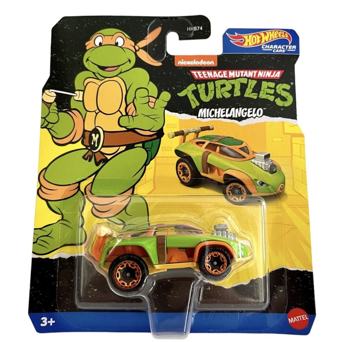 HOT WHEELS - Hot Wheels Best Car 2024 Michelangelo - auto Tortugas Ninja