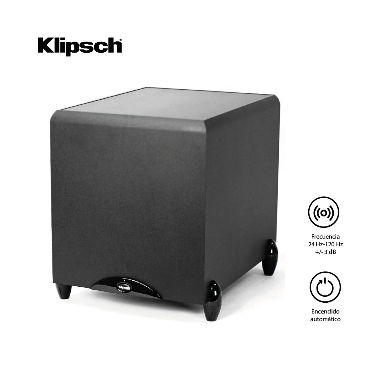 KLIPSCH - Parlante Klipsch Subwoofer Sinérgico Sub-12hgb Potencia 120v Negro