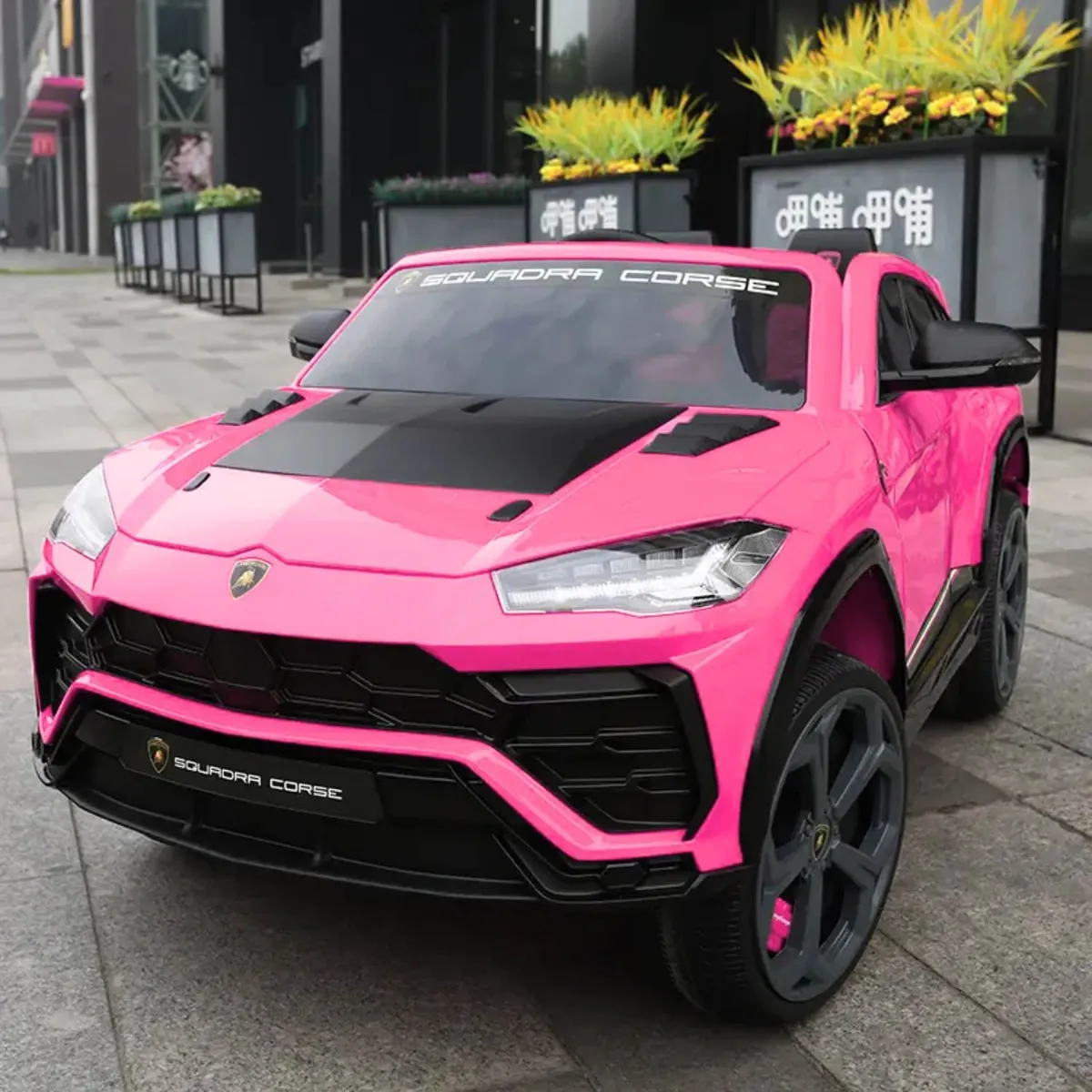 LAMBORGHINI - Carro a Batería para Niña LAMBORGHINE URUS Rosado