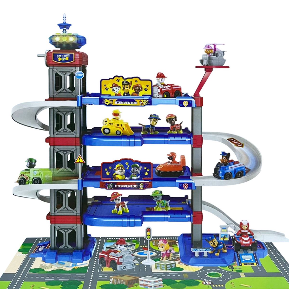 PAW PATROL - Juguete Set de Pista Estacionamiento PAW PATROL 69 cm