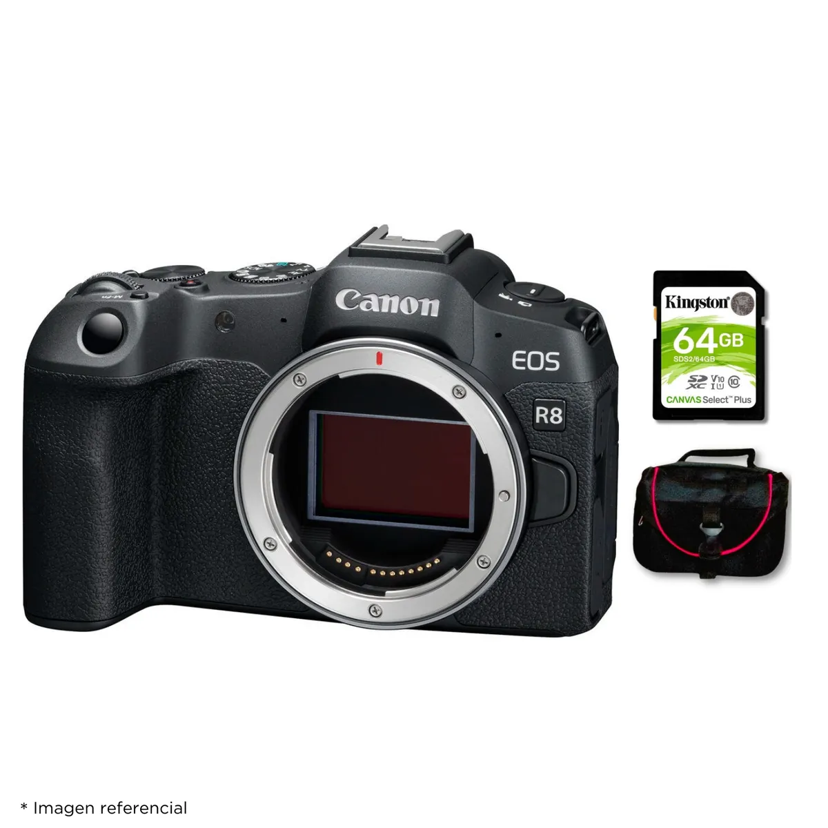 CANON - Cámara Canon EOS R8 Cuerpo solo + Kit Básico de Accesorios