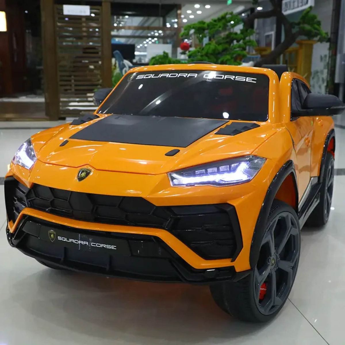 LAMBORGHINI - Carro a Batería para Niño LAMBORGHINE URUS Naranja