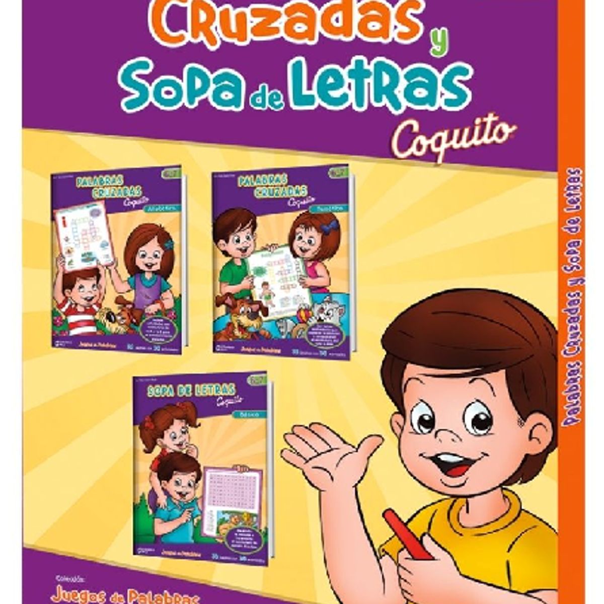 EDICIONES COQUITO - Pack Palabras Cruzadas y Sopa de Letras