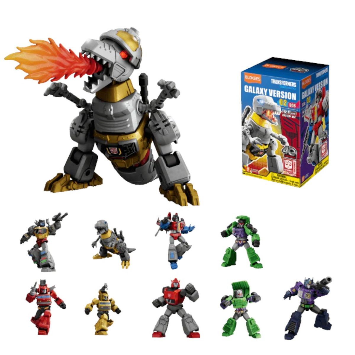 Hasbro - Blokees Caja 9x1 Transformers Galaxy SOS Armable 71102