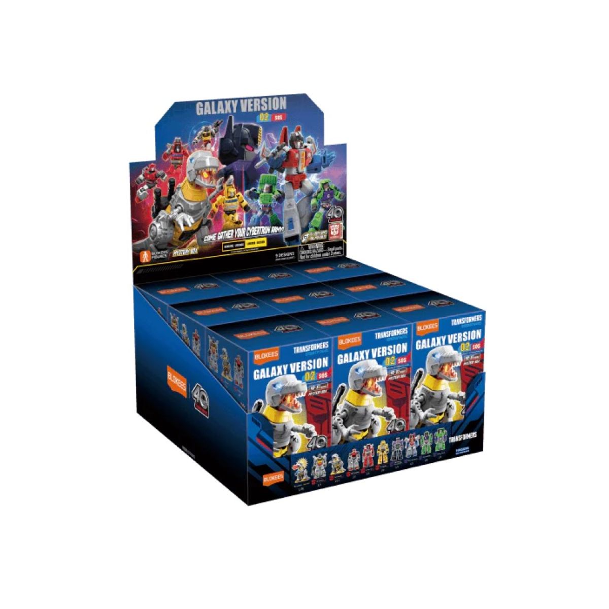 Hasbro - Blokees Caja 9x1 Transformers Galaxy SOS Armable 71102