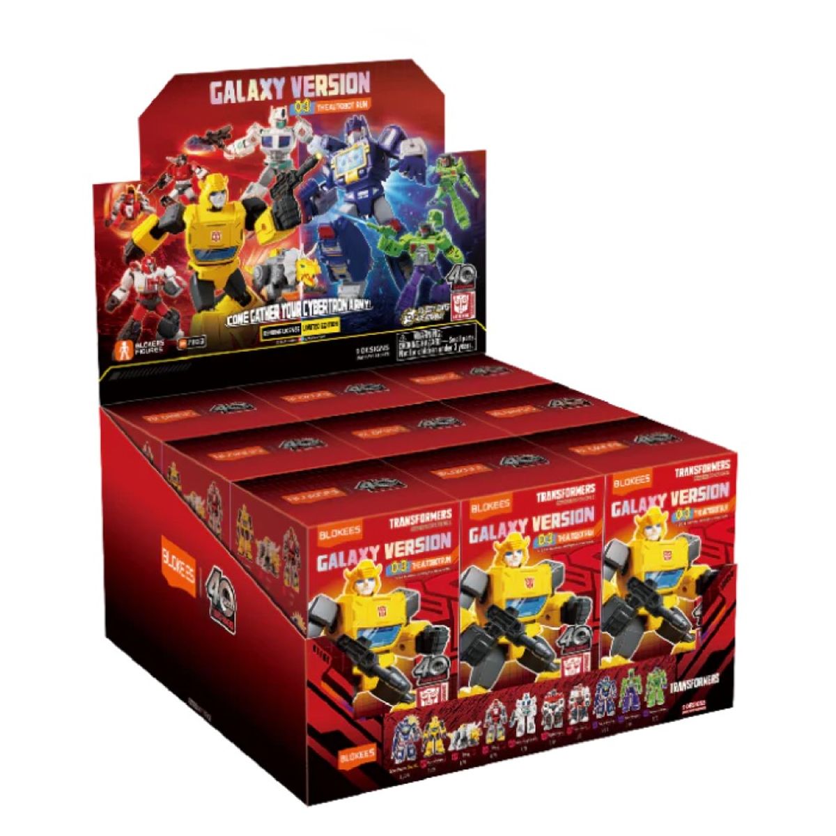 HASBRO - Blokees Caja 9x1 Transformers Galaxy Autobot Armable 71103