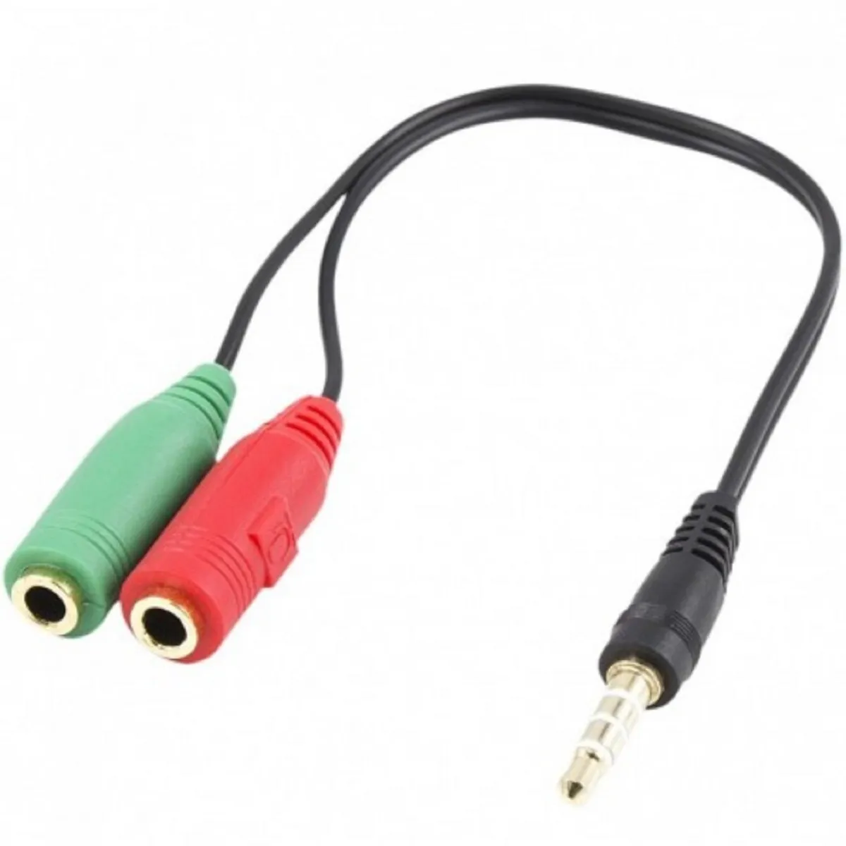 GENERICO - Cable Adaptador Jack 3.5mm a 2 jack 3.5mm Audífono Micrófono Audio PC