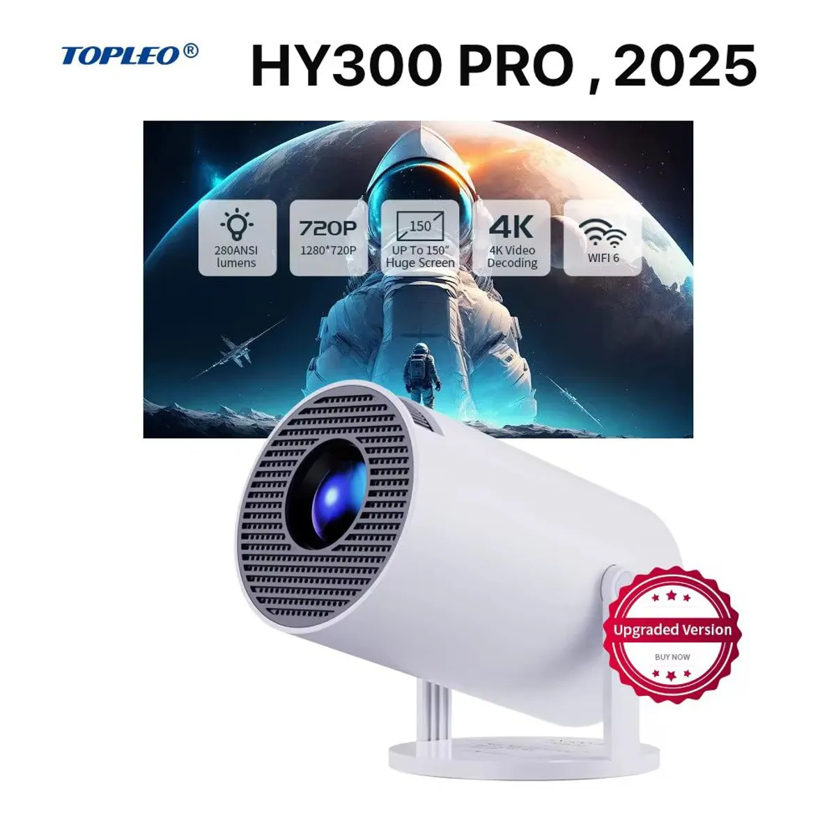 GENERICO - MINI PROYECTOR PORTATIL 4K  Y300 PRO.CINE EN CASA